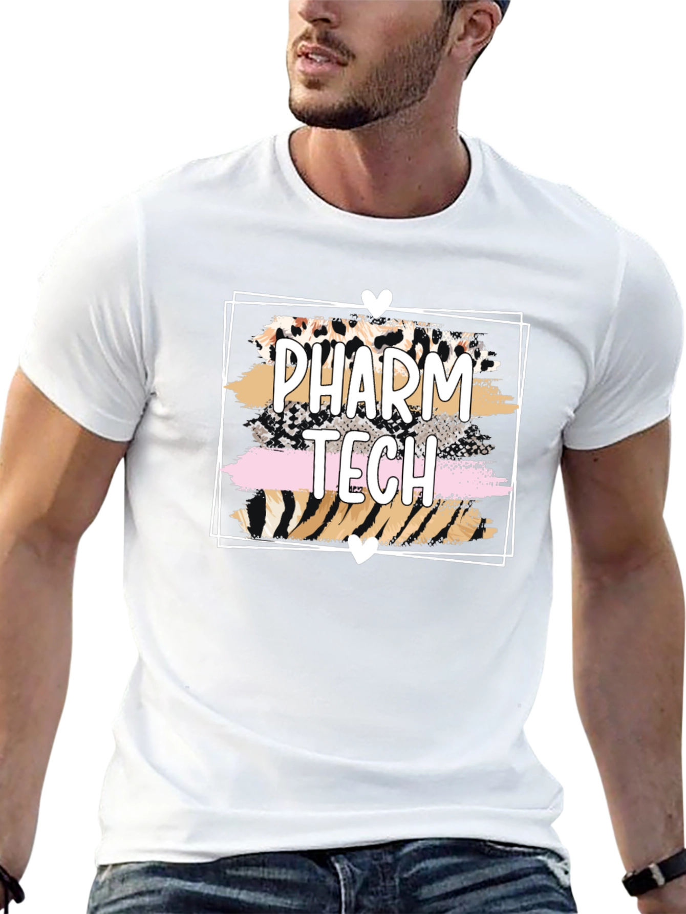 Pharm Tech Leopard Heart T-Shirt