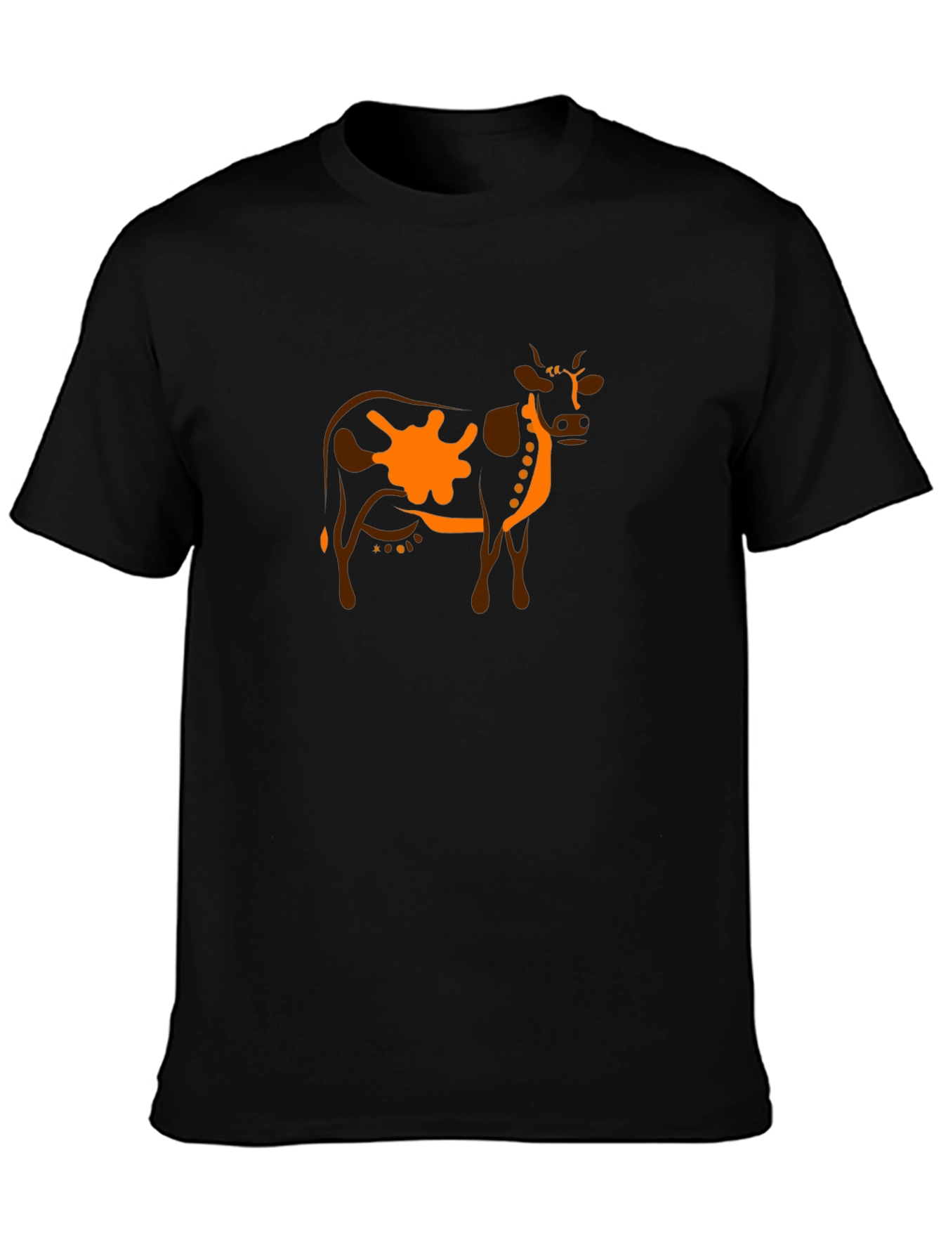 Cow Graphic Tee - Unique Animal Print