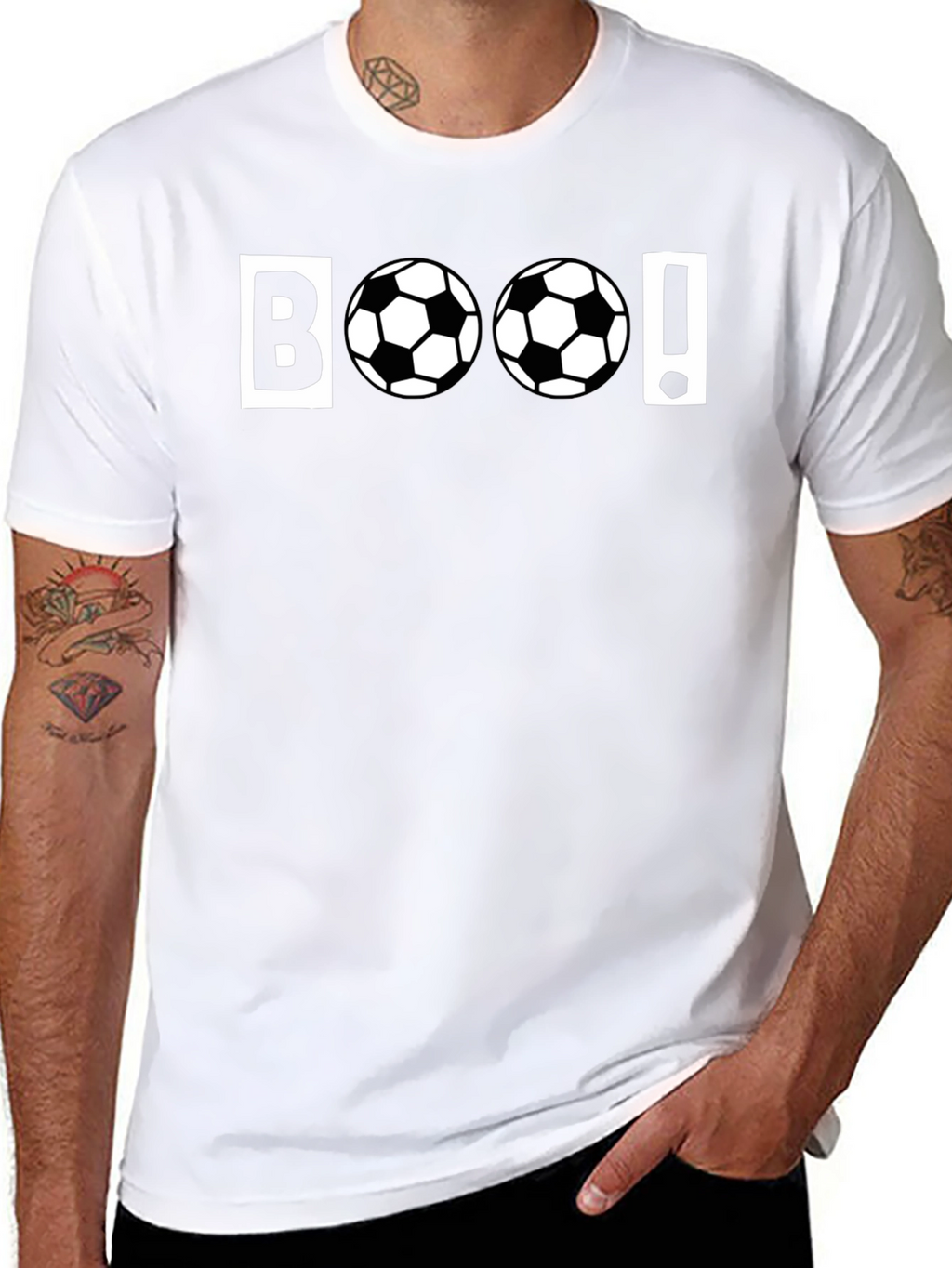 Boo! Soccer Themed Graphic T-Shirt