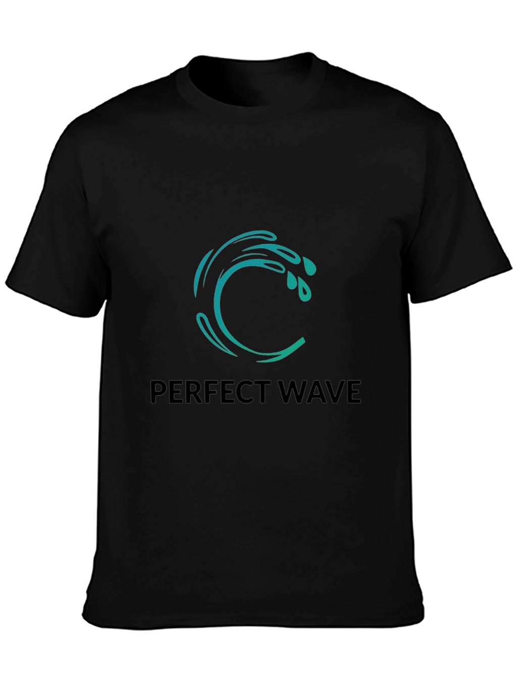 Perfect Wave Black Graphic Tee
