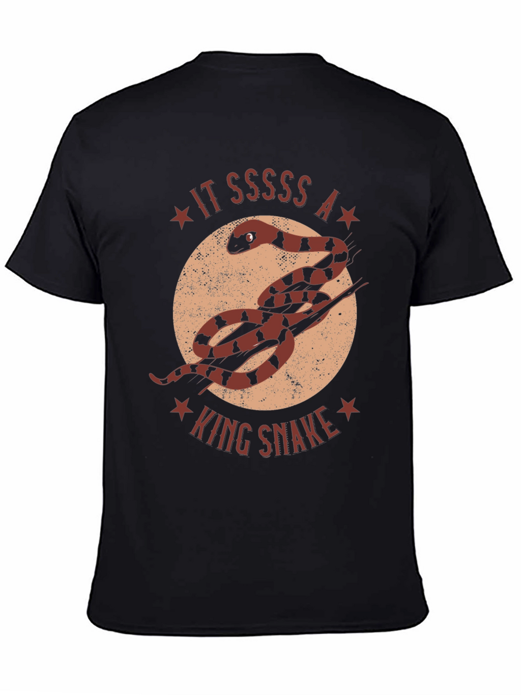 King Snake Graphic T-Shirt - Unique Animal Design