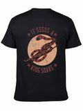King Snake Graphic T-Shirt - Unique Animal Design