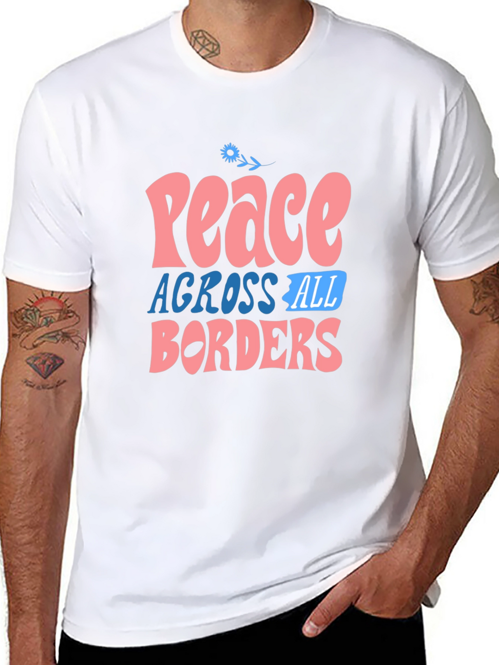 Peace Across All Borders Graphic Tee