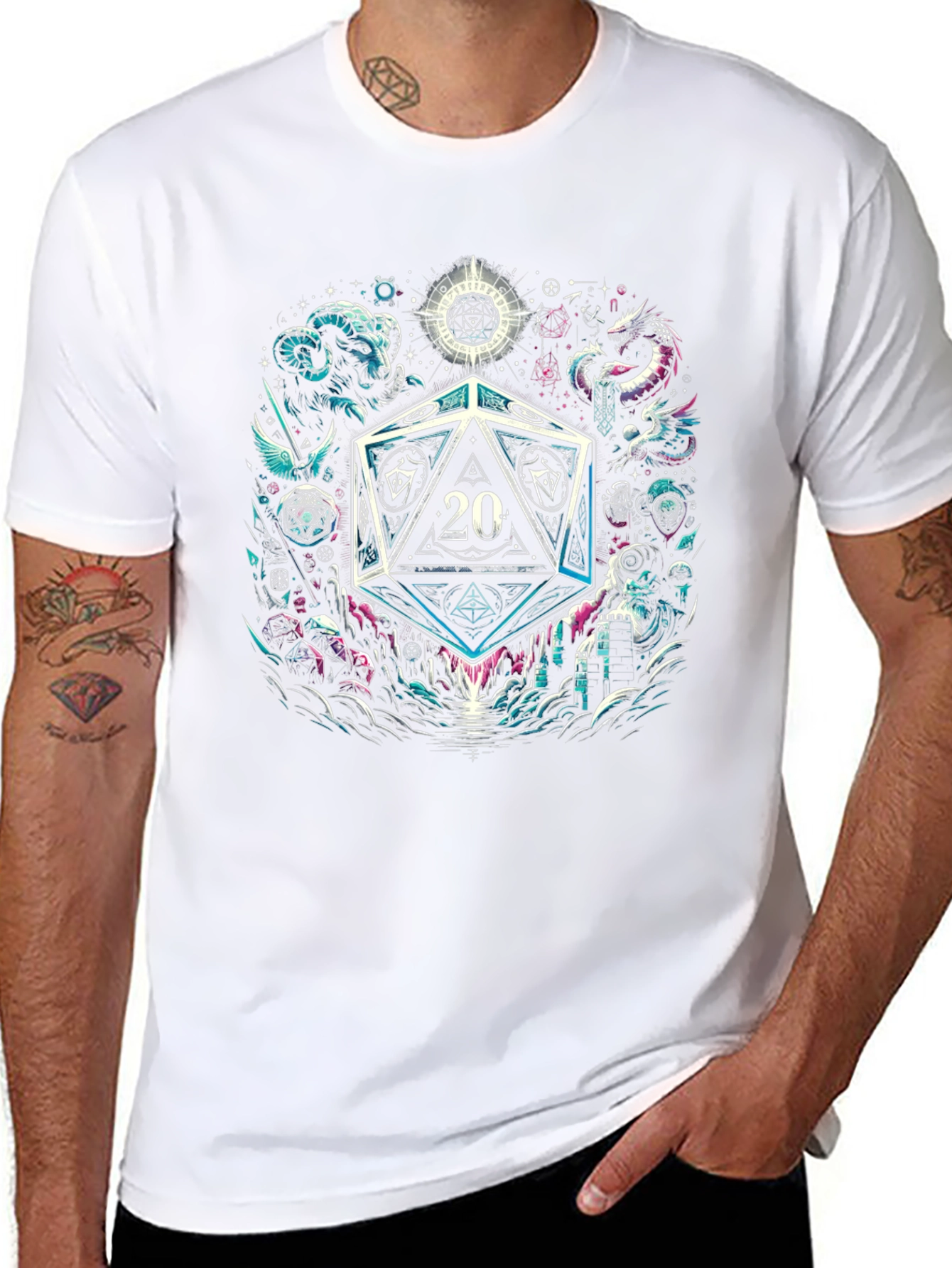D&D Twenty Sided Die T-Shirt