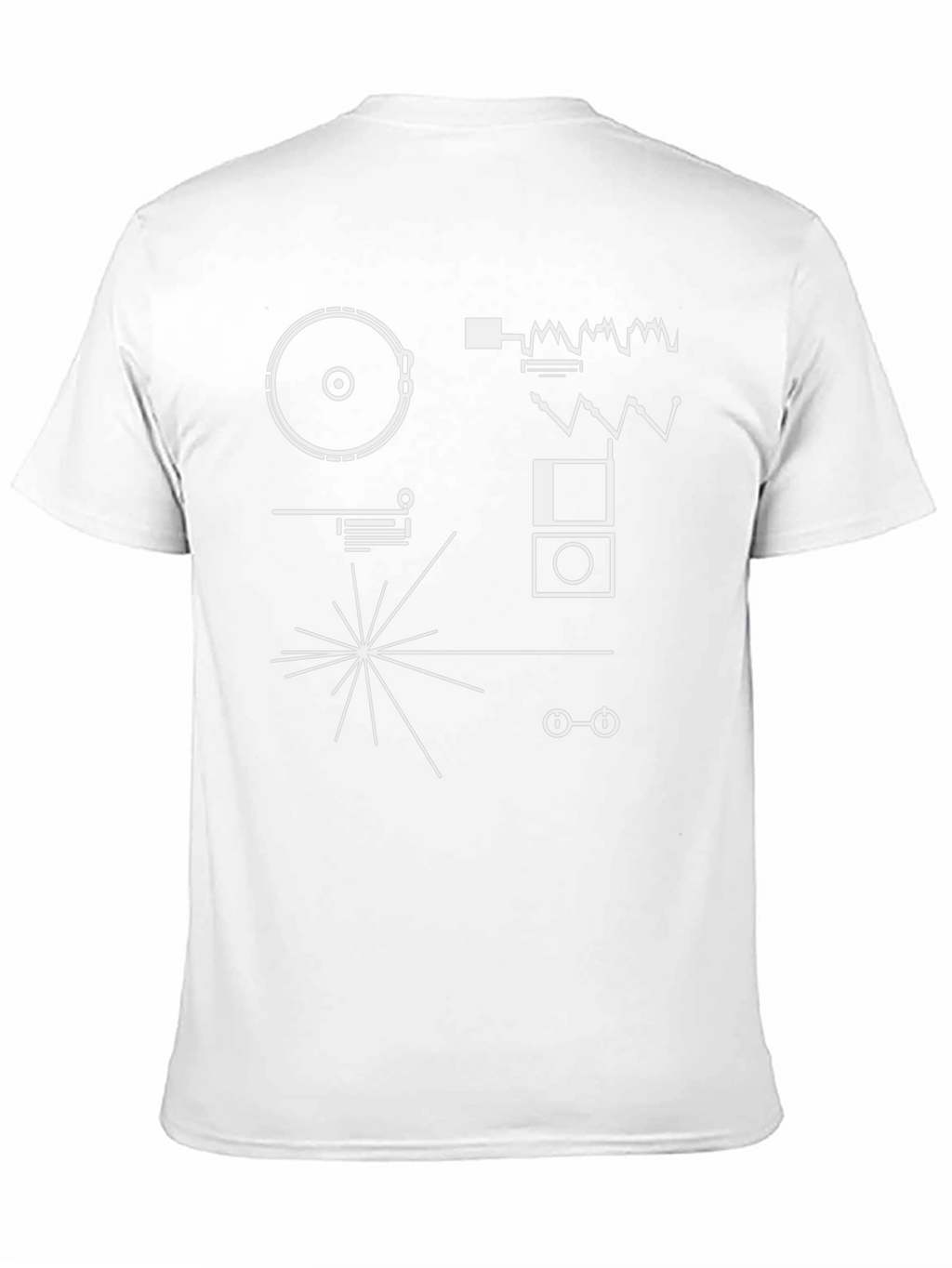 Voyager Plaque Graphic T-Shirt - Black