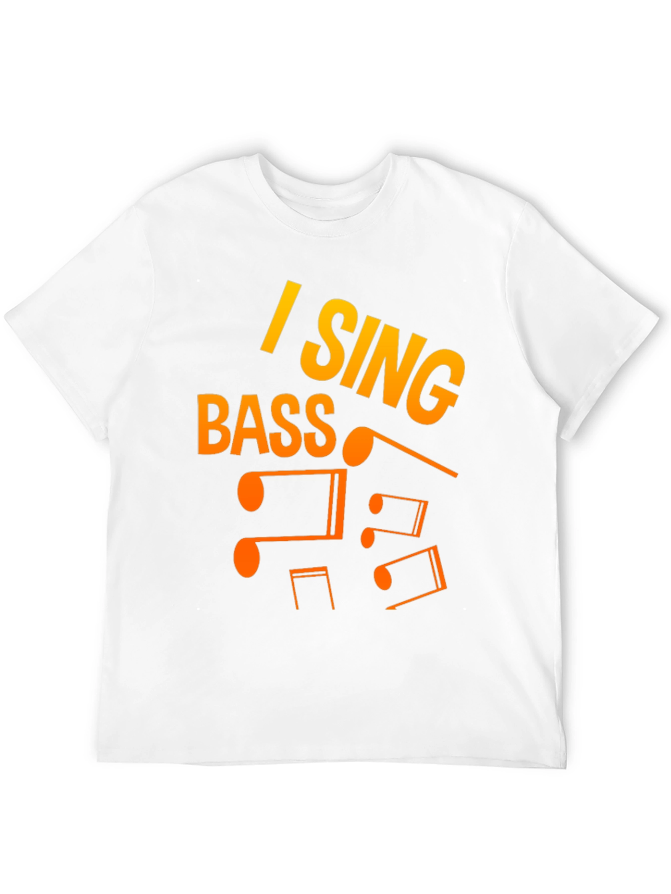 I Sing Bass Music Notes Graphic T-Shirt