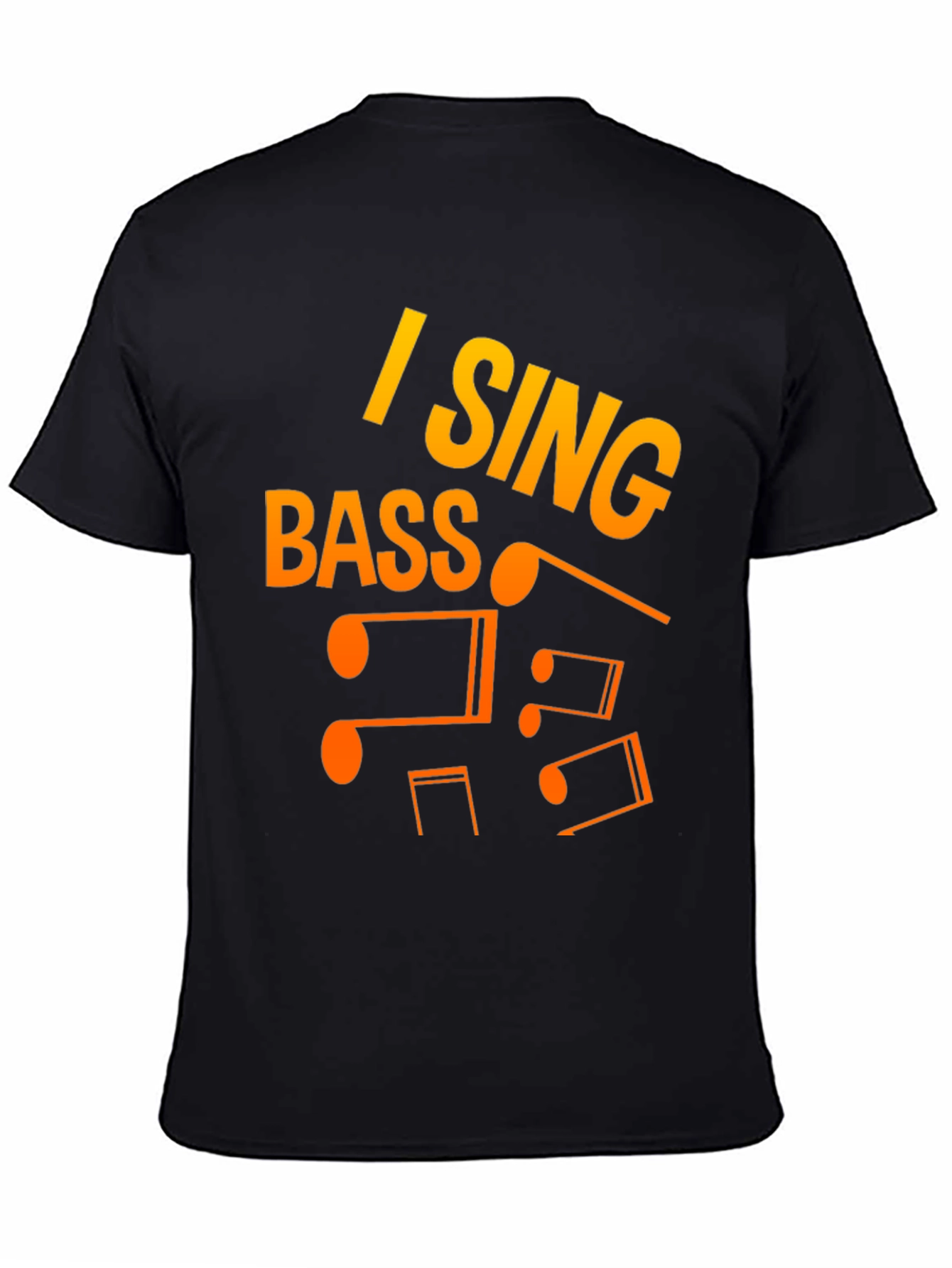 I Sing Bass Music Notes Graphic T-Shirt