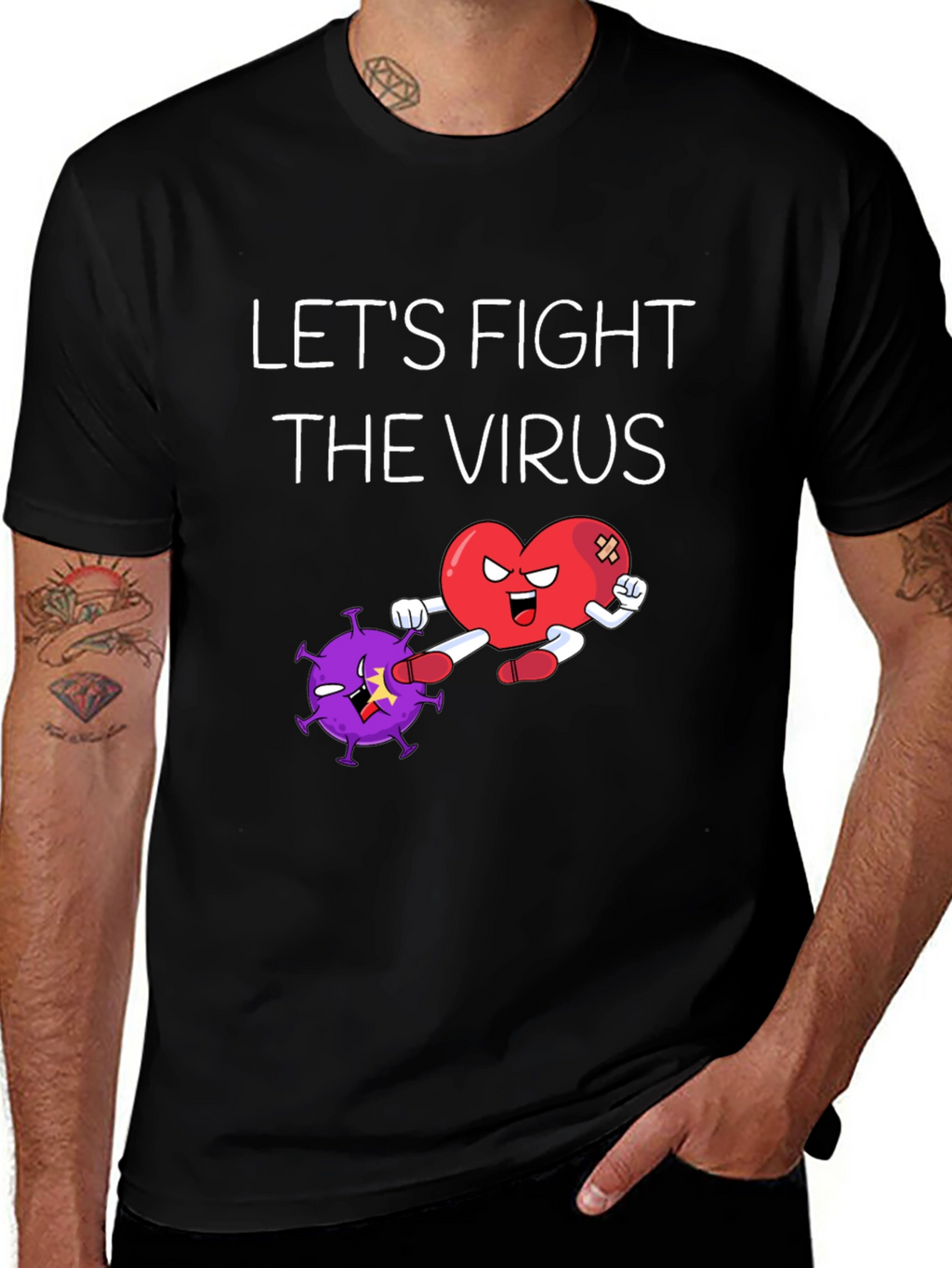 Lets Fight The Virus Graphic Tee