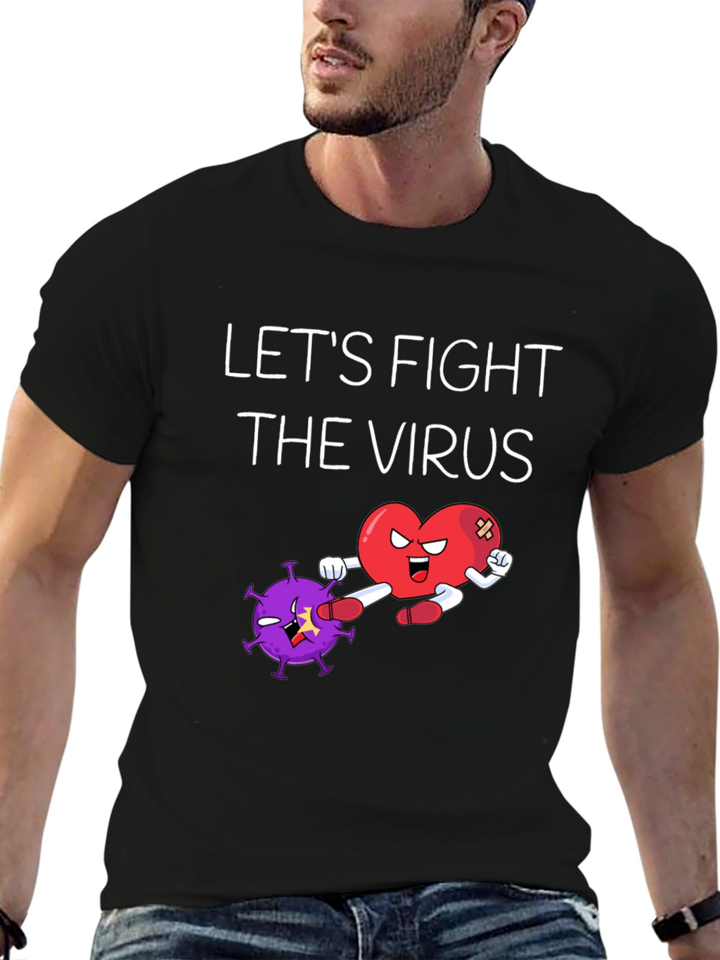 Lets Fight The Virus Graphic Tee