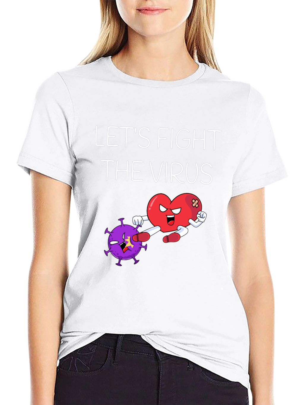 Lets Fight The Virus Graphic Tee