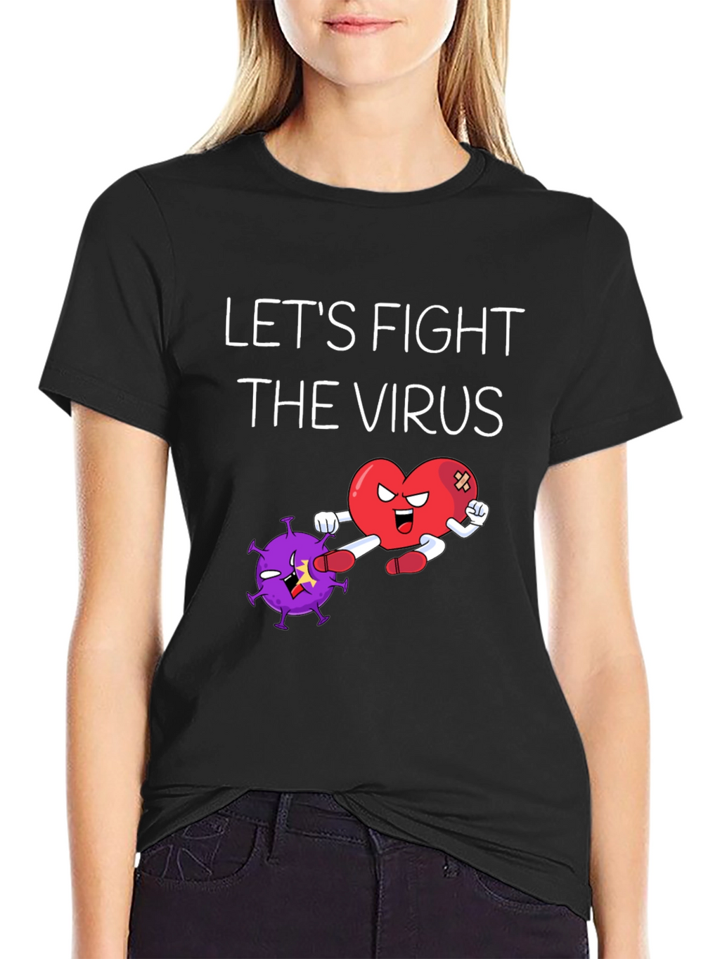 Lets Fight The Virus Graphic Tee