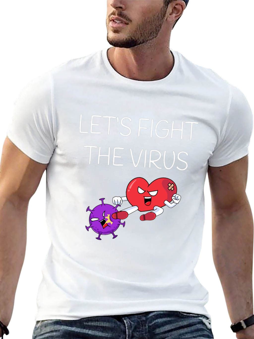Lets Fight The Virus Graphic Tee