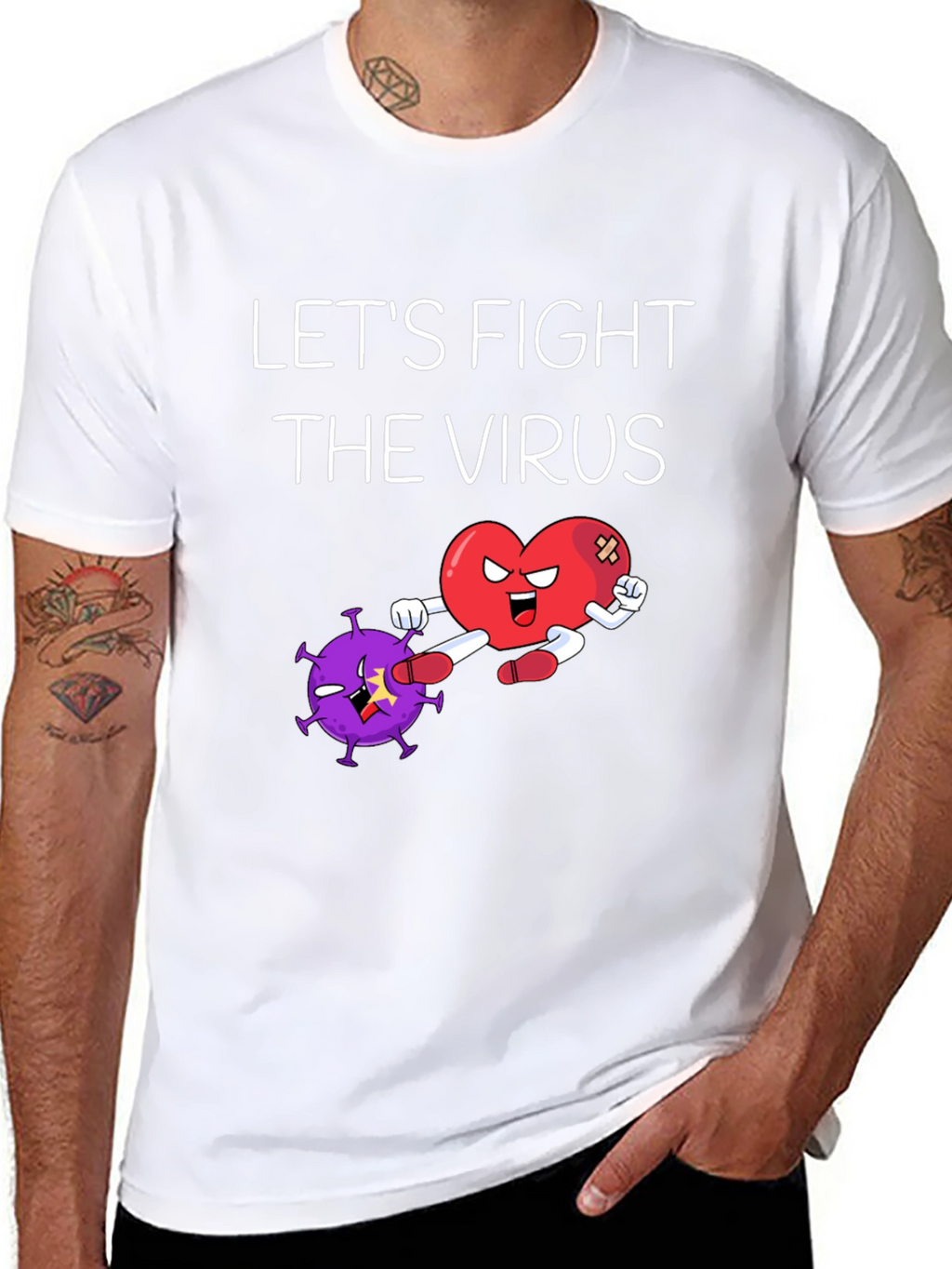 Lets Fight The Virus Graphic Tee