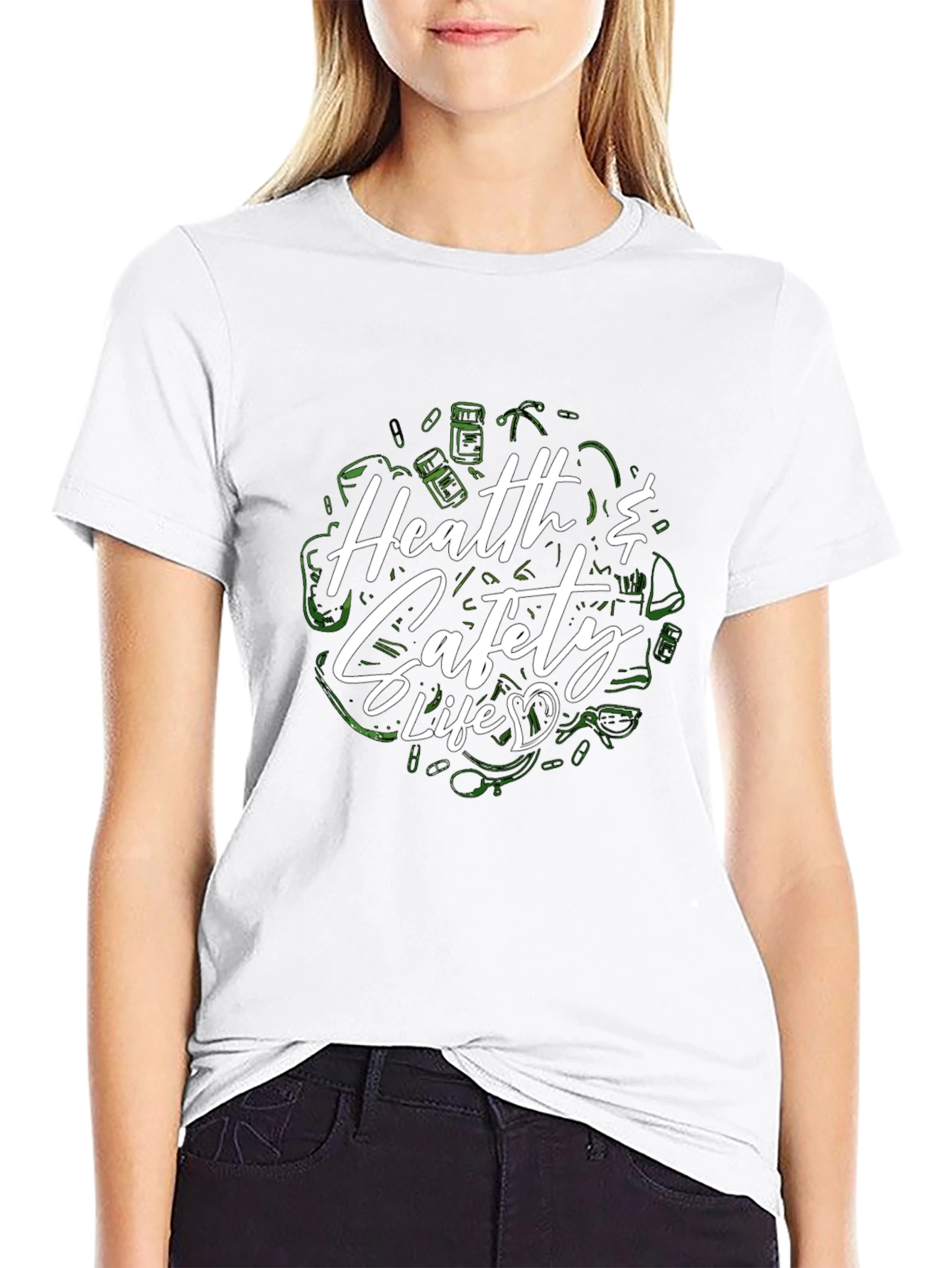 Health & Safety Life Black T-Shirt