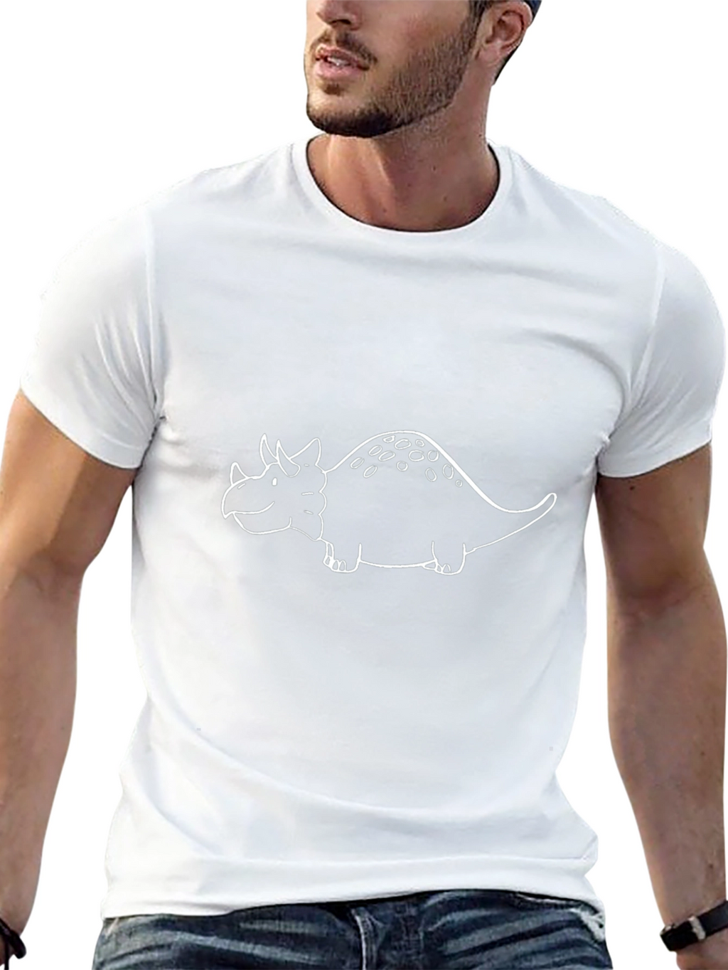 Triceratops Graphic Tee - Stylish Dino T-Shirt