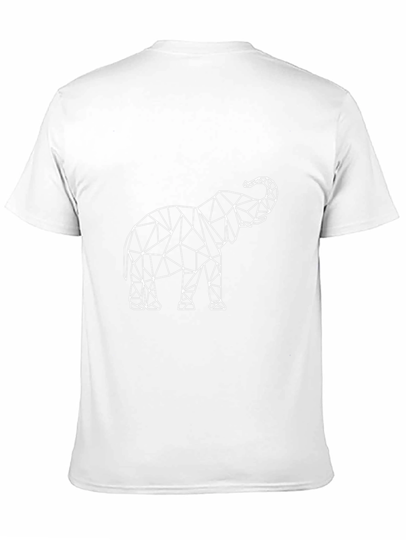 Geometric Elephant Graphic Tee - Modern Style