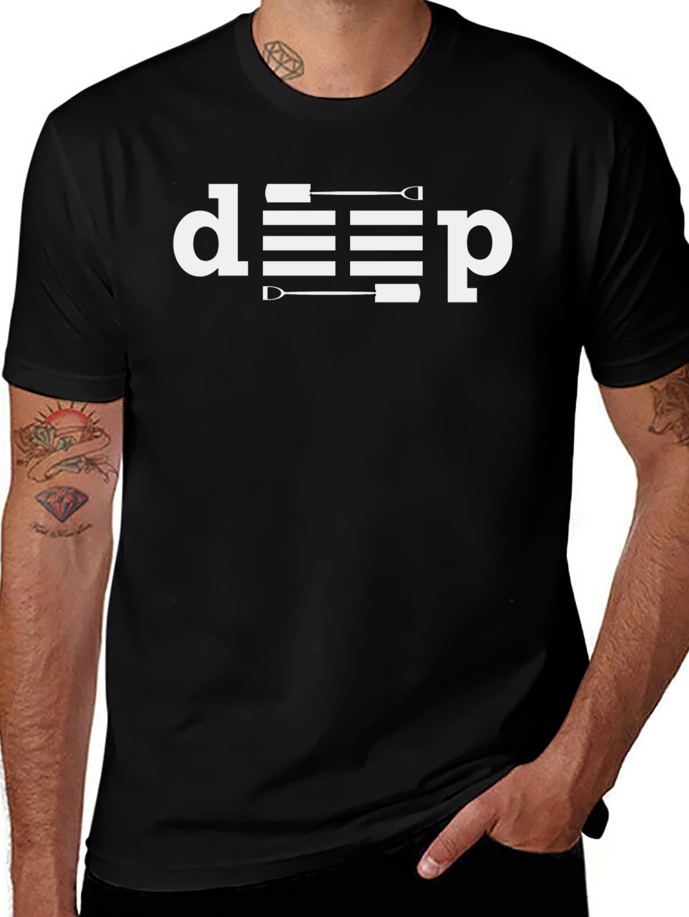 Deep Rowing T-Shirt - Black