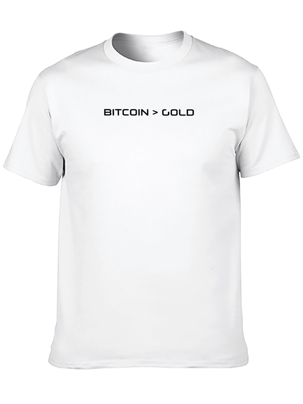 Bitcoin Over Gold Graphic T-Shirt - Crypto Enthusiast Tee