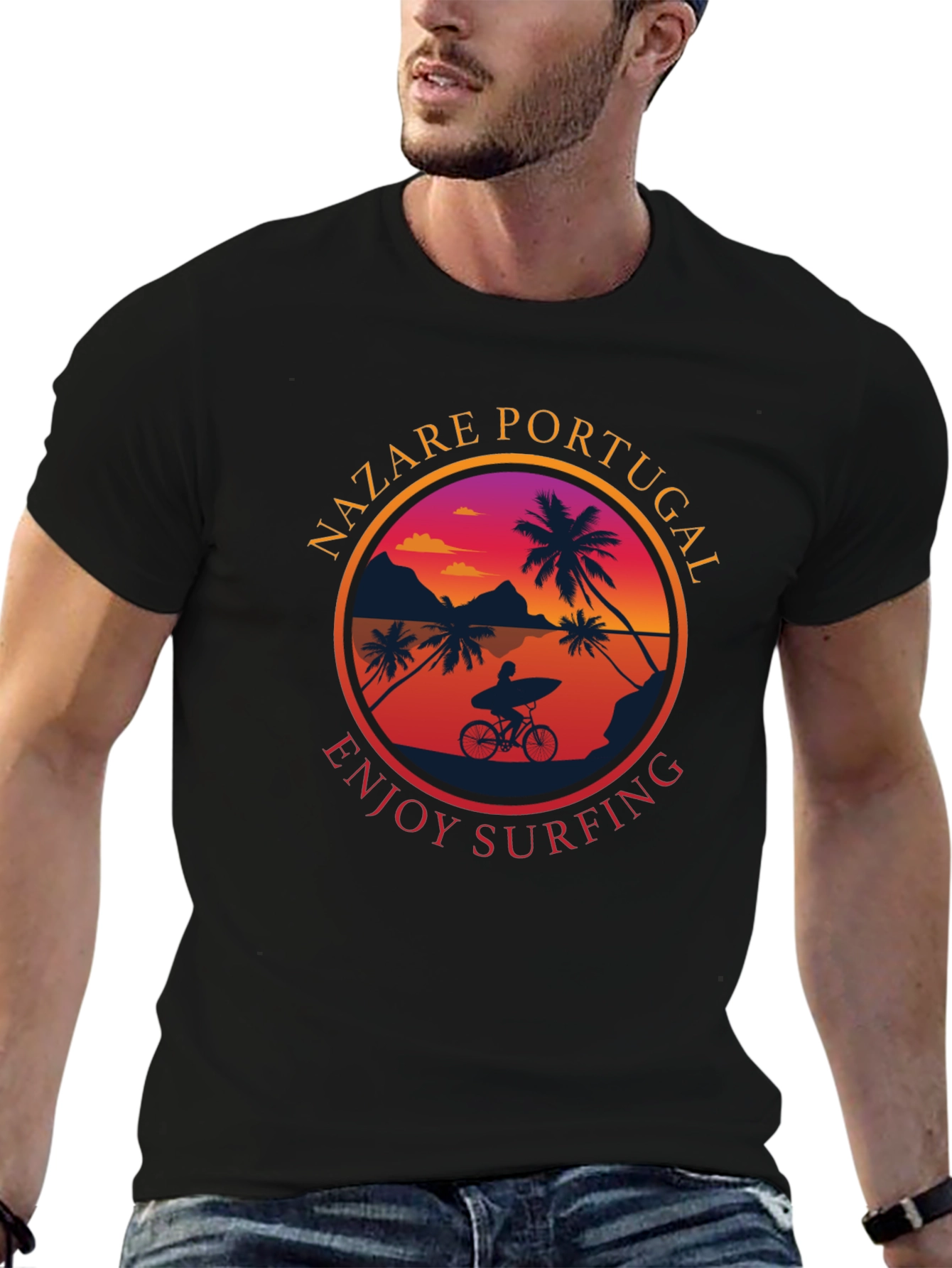 Nazaré Portugal Surfing T-Shirt