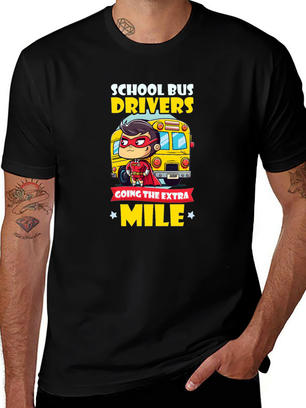 School Bus Driver Hero T-Shirt