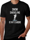 Snow Shoveling is My Cardio Funny T-Shirt