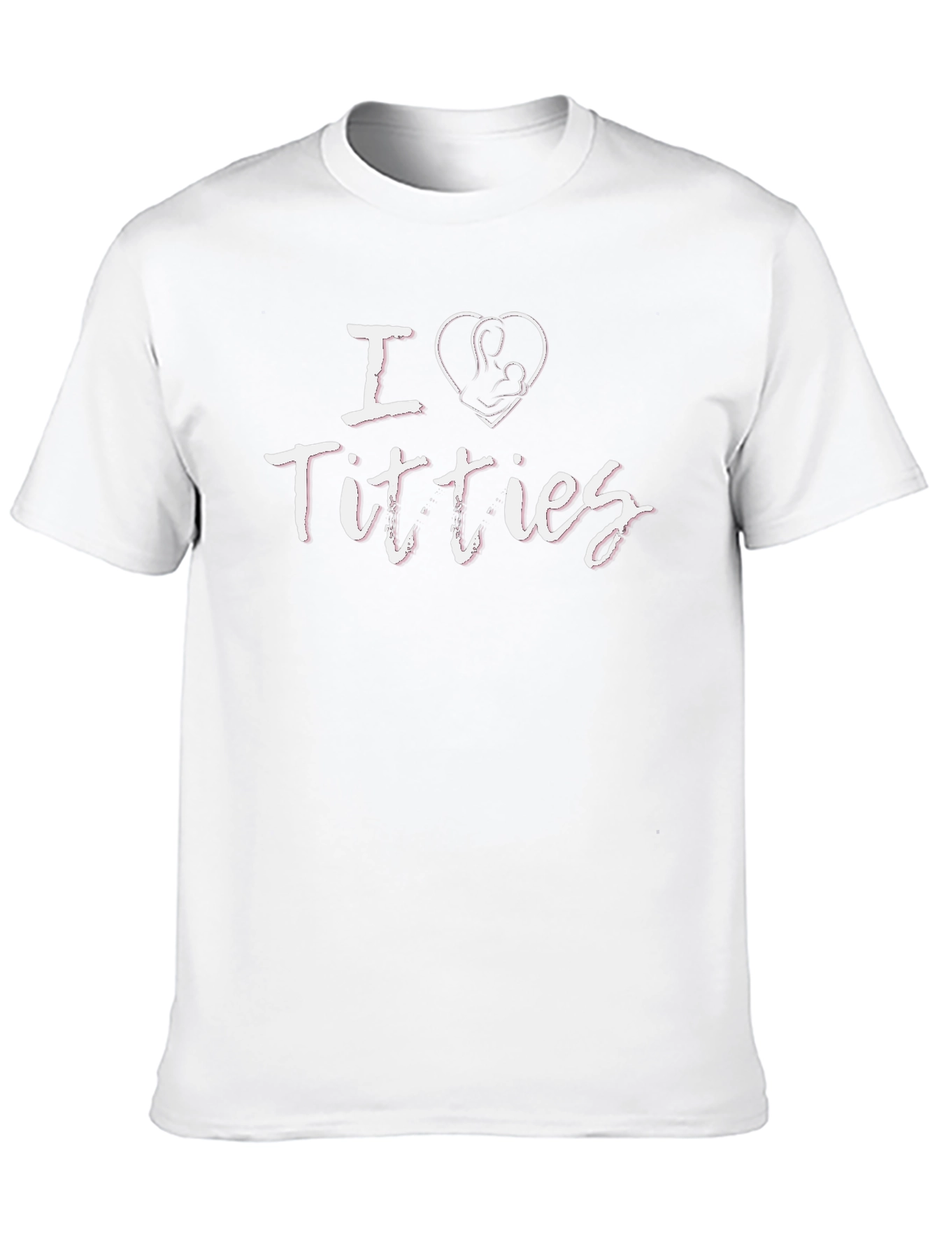 I Heart Titties Funny Breastfeeding Graphic Tee