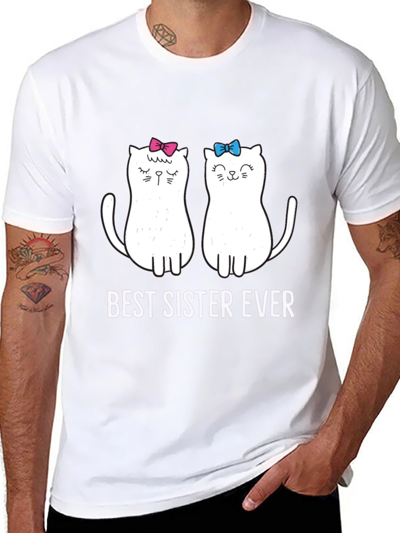 Best Sister Ever Cat T-Shirt