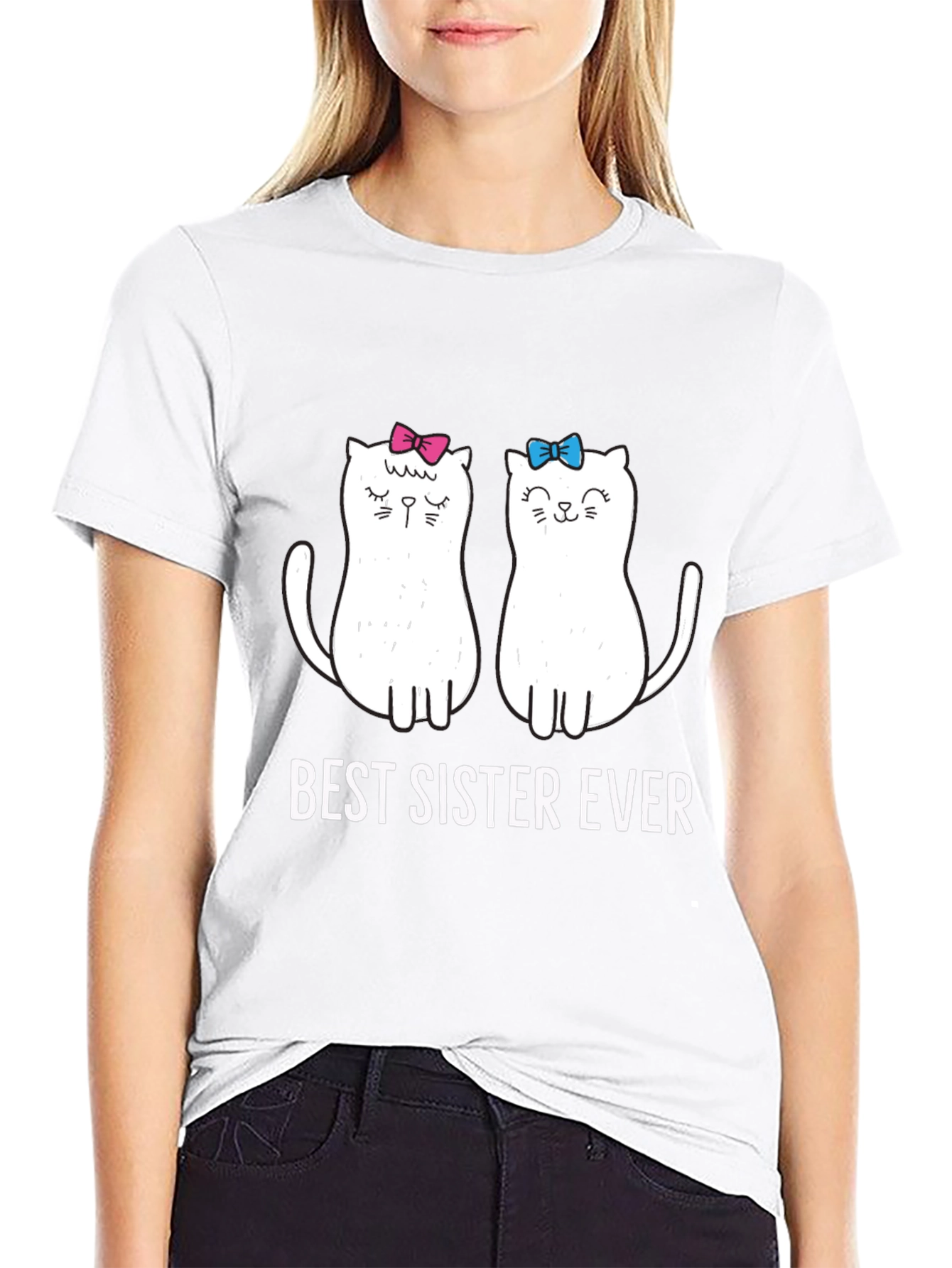Best Sister Ever Cat T-Shirt