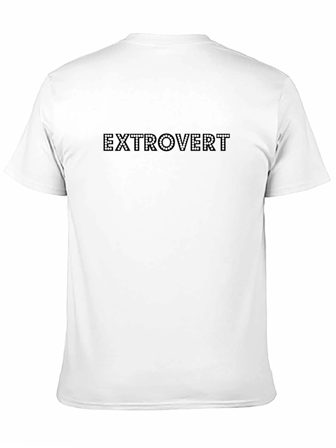 Extrovert Black Crew Neck T-Shirt
