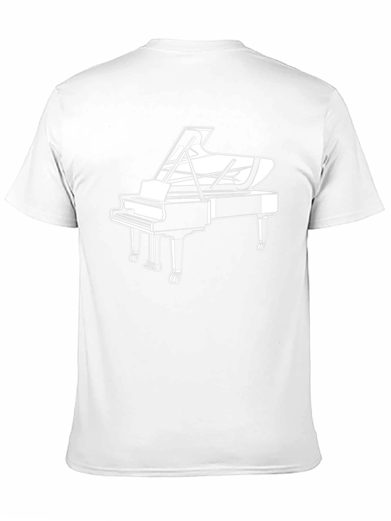 Piano Graphic T-Shirt - Music Lover Tee