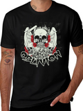Skull & Roses Graphic T-Shirt - Oblivion Design