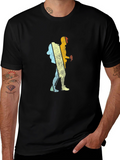 Retro Hiker Graphic T-Shirt - Black