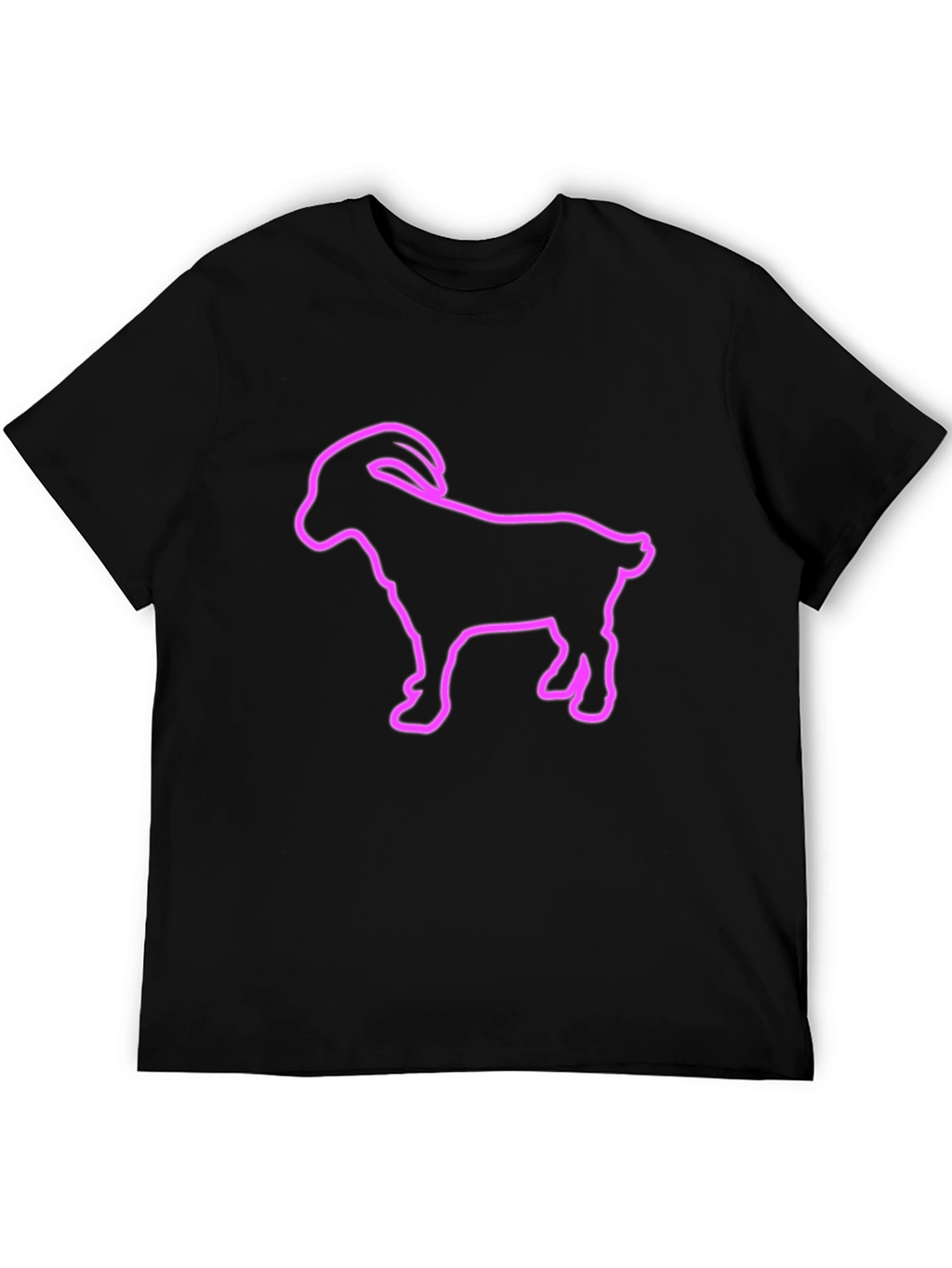 Goat Outline Graphic T-Shirt