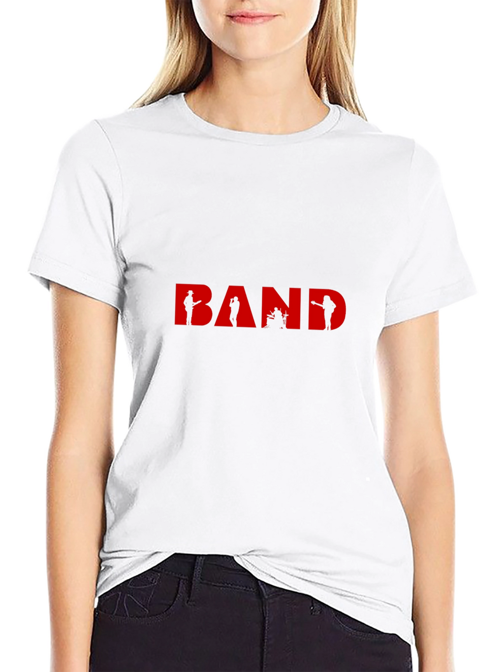 Band Silhouette Graphic Tee - Classic Black T-Shirt