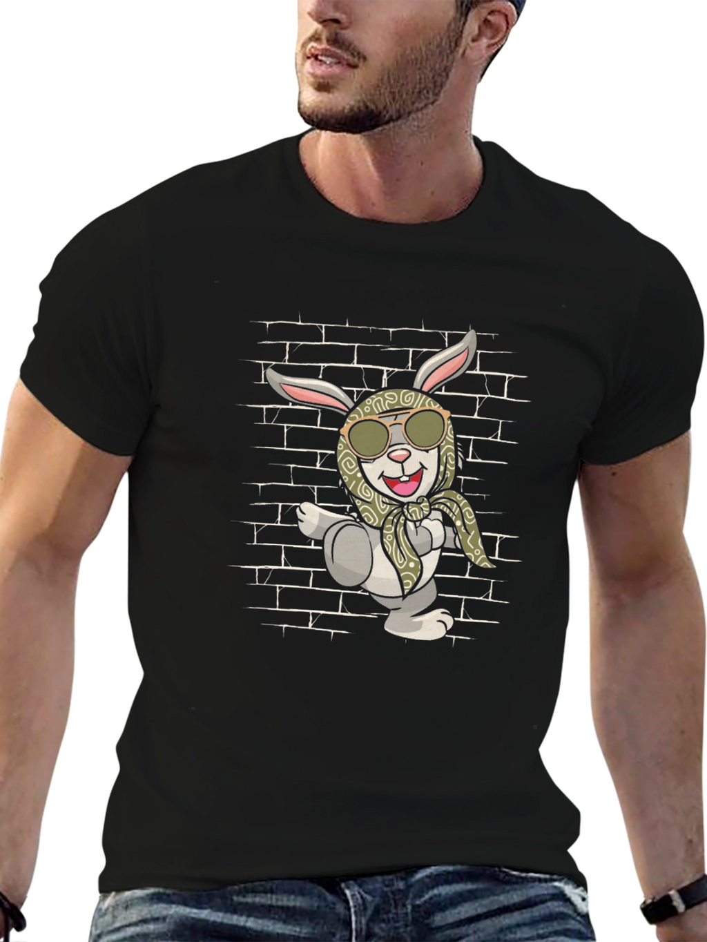 Cool Rabbit Graphic T-Shirt