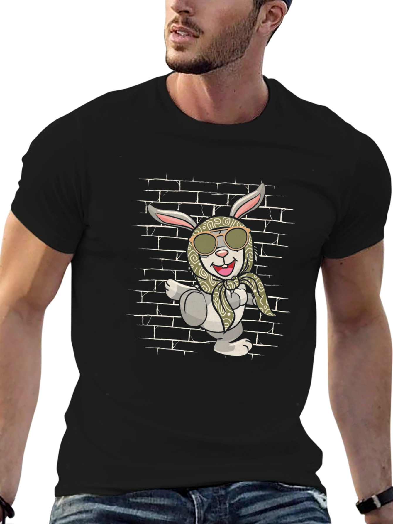 Cool Rabbit Graphic T-Shirt