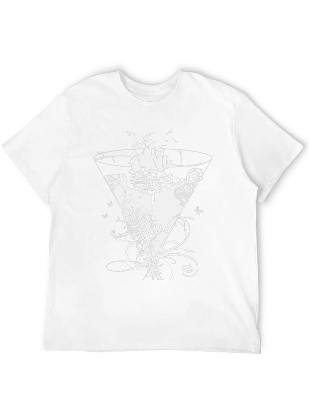 Nautical Cocktail Graphic Tee - Black
