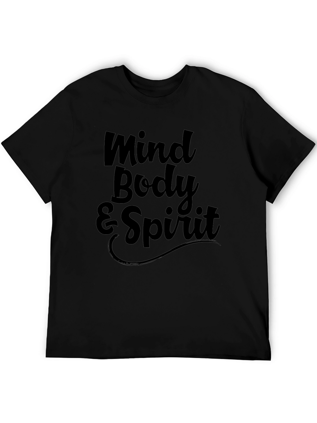 Mind Body & Spirit Graphic Tee - Black