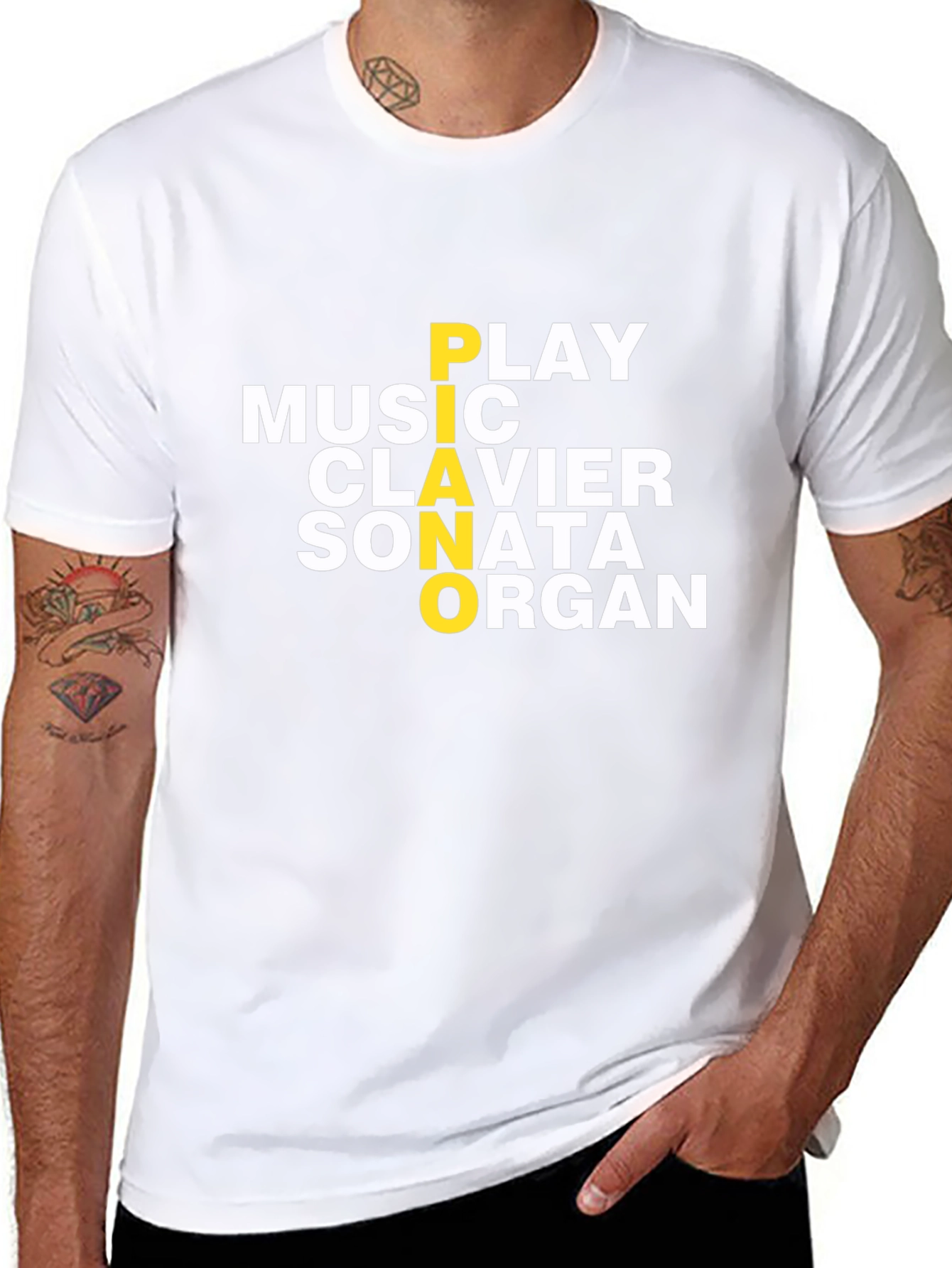 Music Lover T-Shirt - Piano Clavier Sonata Organ