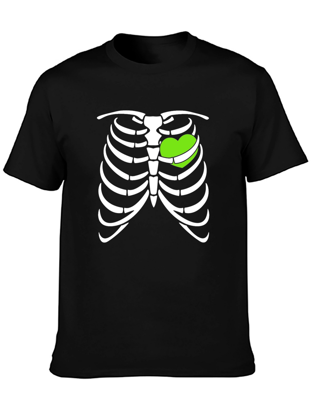 Heart Ribcage T-Shirt - Fun Halloween Tee
