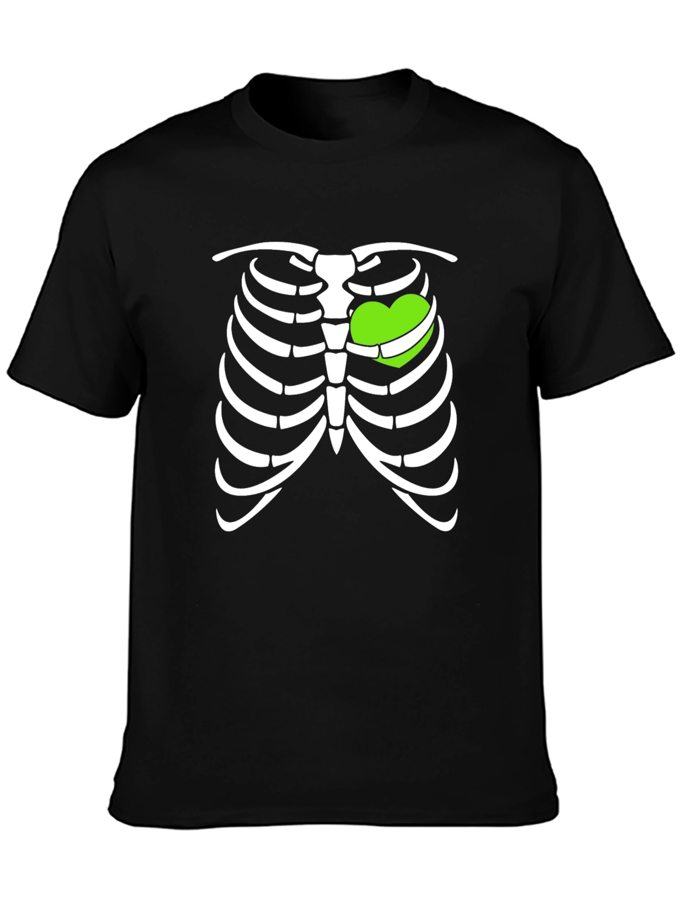 Heart Ribcage T-Shirt - Fun Halloween Tee
