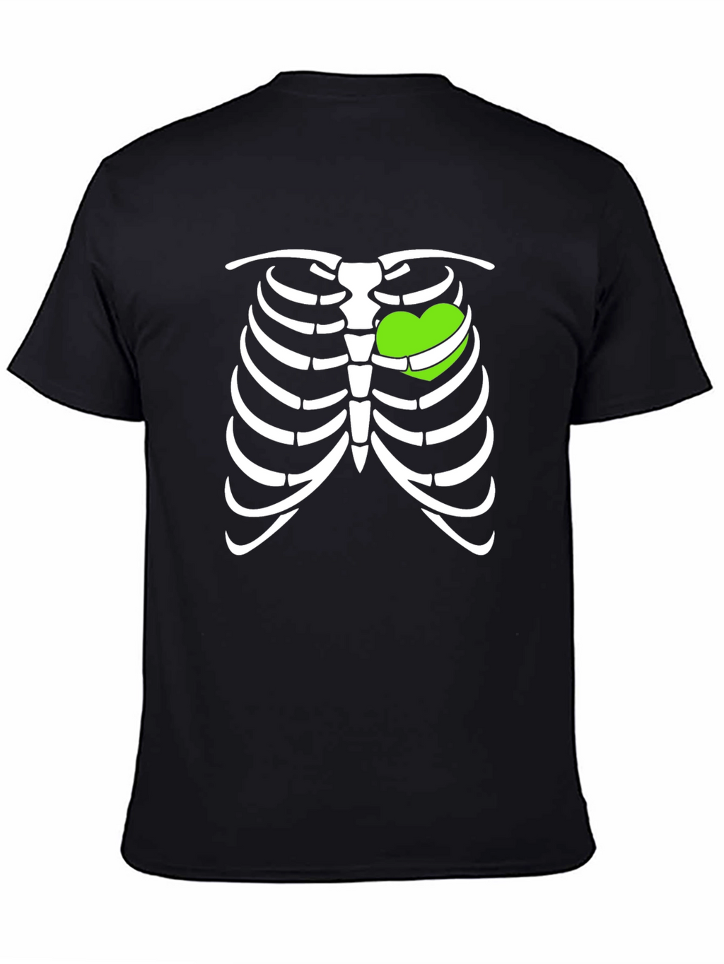 Heart Ribcage T-Shirt - Fun Halloween Tee