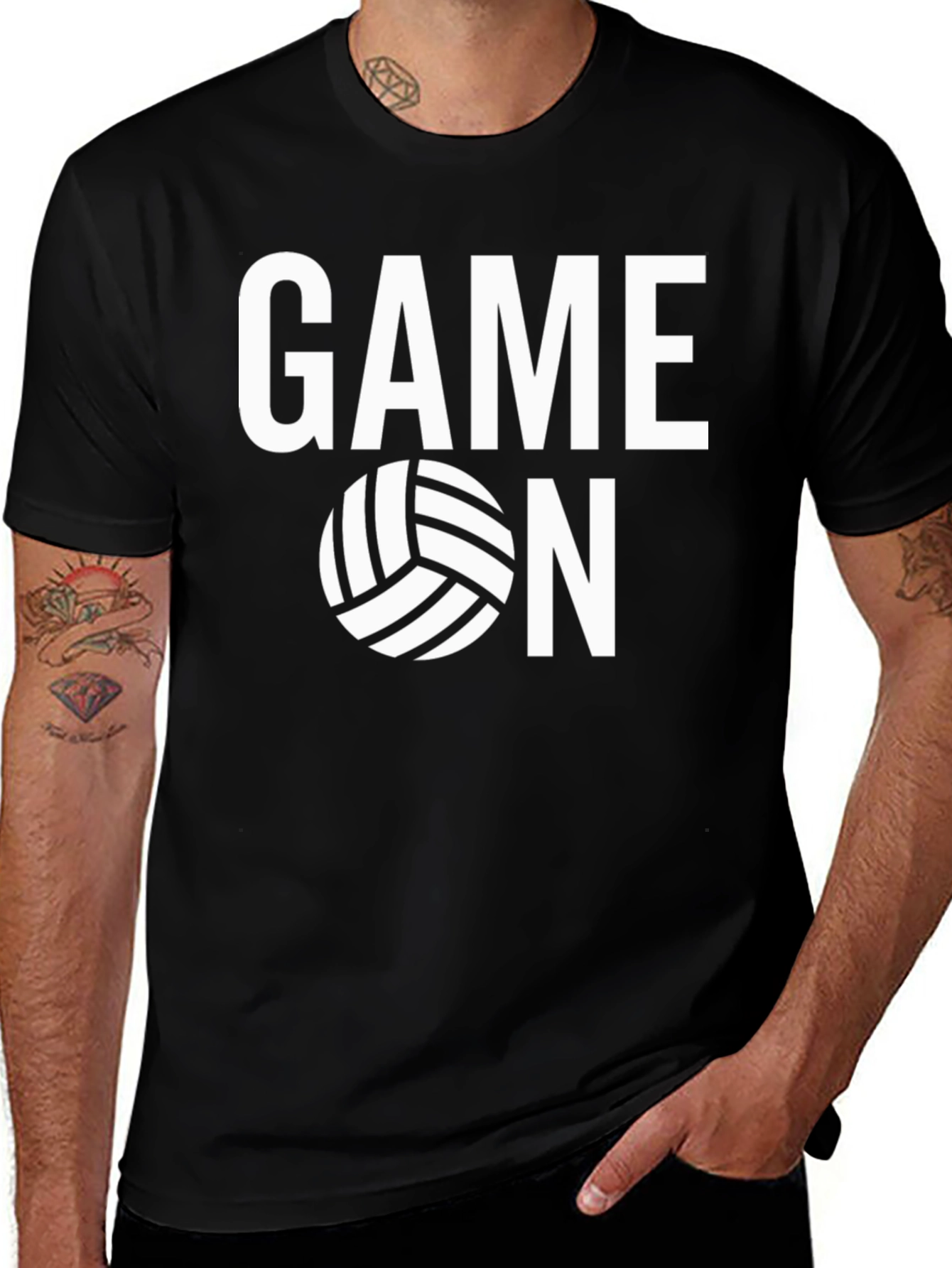 Game On Volleyball Graphic Tee - Sporty Casual Shirt