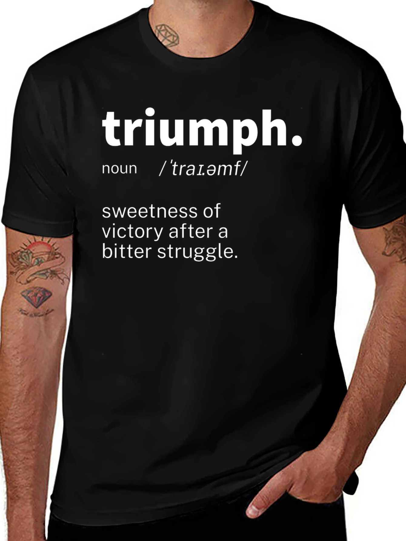 Triumph Definition T-Shirt - Victory After Struggle