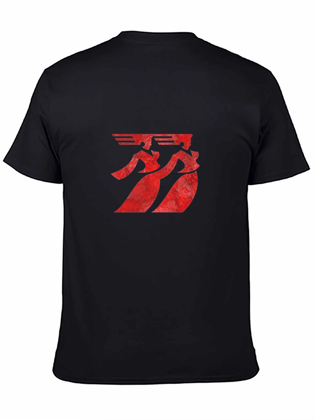Mens Graphic Print T-Shirt - Red Symbol Design