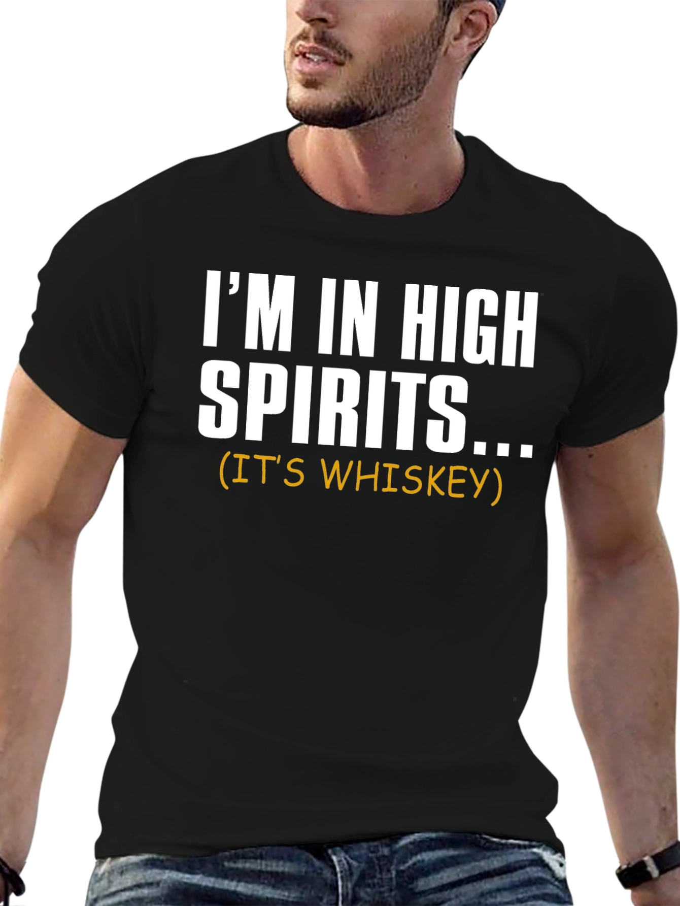 Im in High Spirits Whiskey Graphic Tee