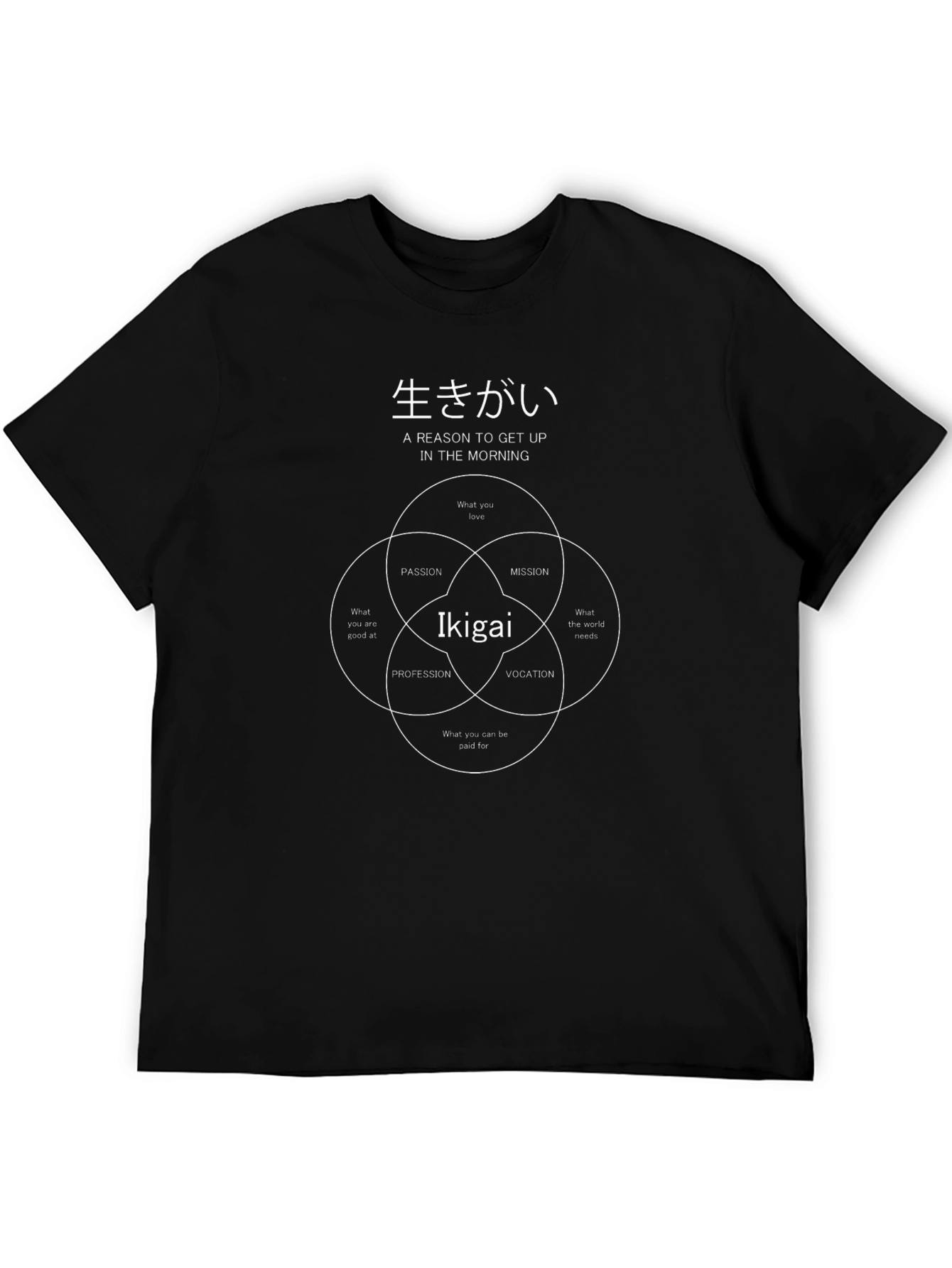 Ikigai T-Shirt - Find Your Reason to Get Up