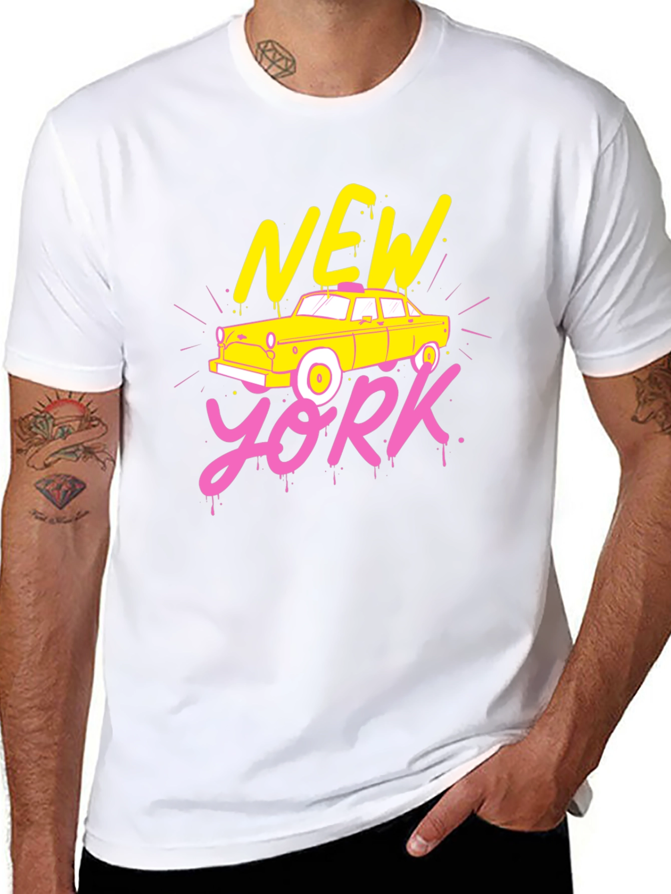 New York Taxi Graphic T-Shirt