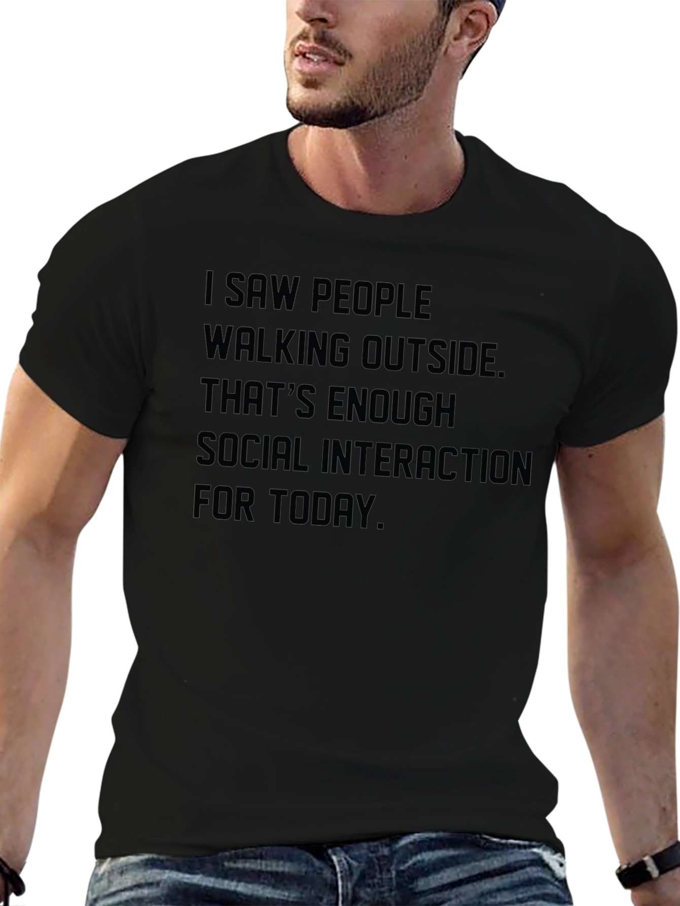 Introvert Social Distancing Slogan T-Shirt