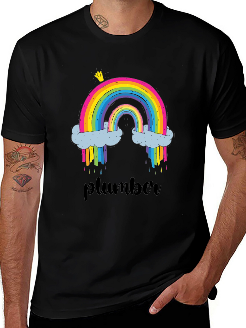 Rainbow Plumber T-Shirt - Fun & Unique Design
